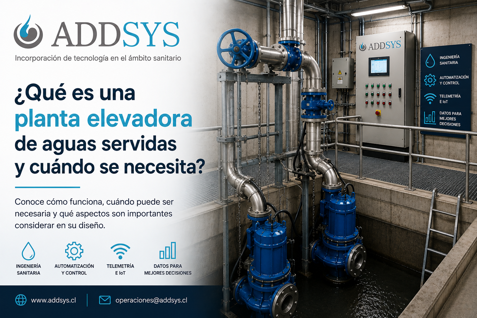 ¿Qué es una planta elevadora de aguas servidas y cuándo se necesita?